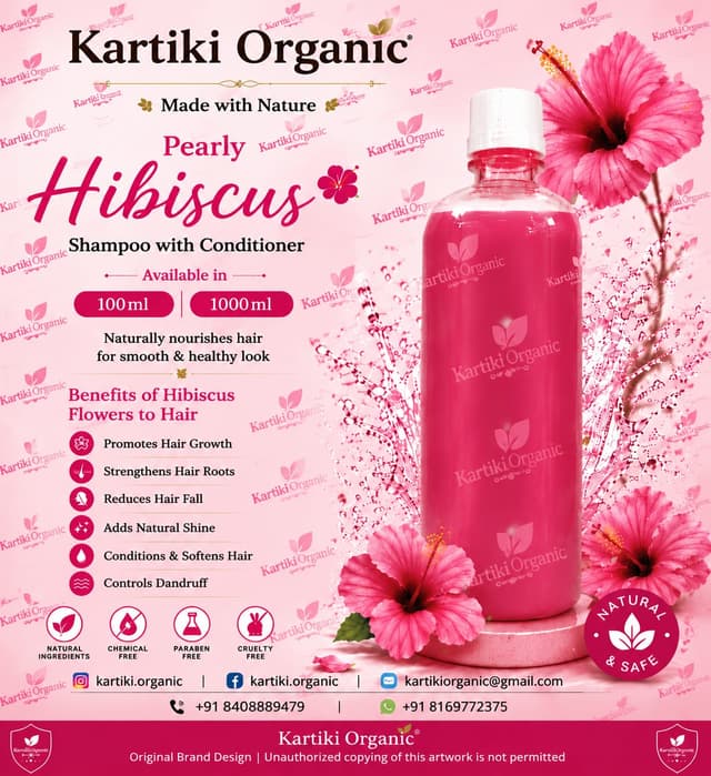 Hibiscus Pearly Shampoo With Conditioner 100ml