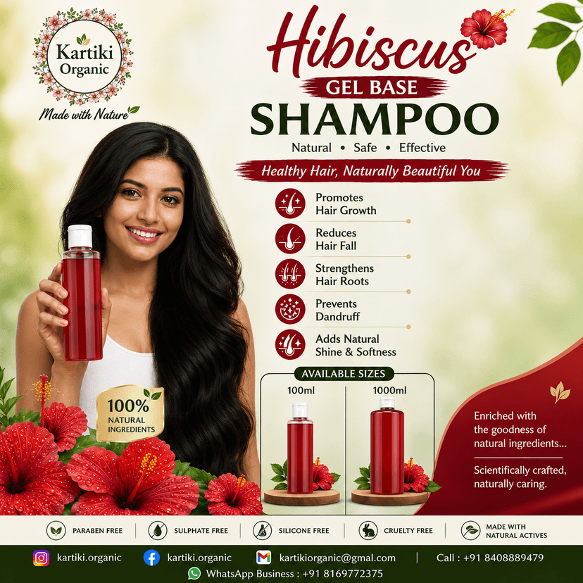 Hibiscus Flower Gel Based Shampoo 100ml